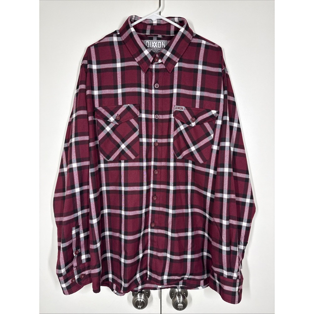 DIXXON Flannel Co "The Cellar" Button Front Shirt 2XL Grunge Punk Biker Goth